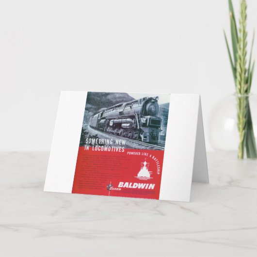 Pennsylvania Railroad Stoomturbine Wenskaart Kaart (Achterkant)