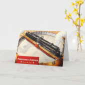 Pennsylvania Railroad Stoomturbine Wenskaart Kaart (Gele Bloem)