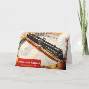 Pennsylvania Railroad Stoomturbine Wenskaart Kaart