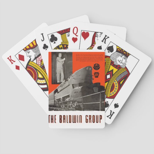 Pennsylvania Railroad T1 Locomotief 6111 Pokerkaarten (Achterkant)