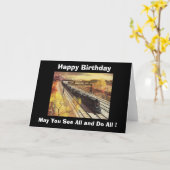 Pennsylvania Railroad Tanker Trains 1942 Birthday Kaart (Gele Bloem)