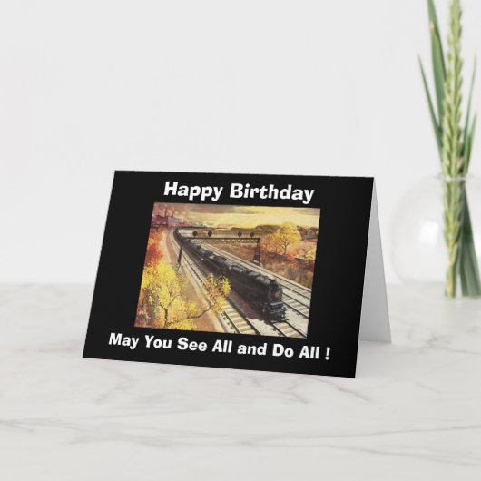 Pennsylvania Railroad Tanker Trains 1942 Birthday Kaart (Voorkant)