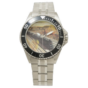 Pennsylvania Railroad Tanker Trains 1942 Horloge