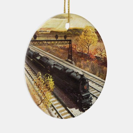 Pennsylvania Railroad Tanker Trains 1942 Keramisch Ornament (Rechts)