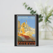 Pennsylvania Railroad to Atlantic City Briefkaart (Staand voorkant)