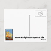 Pennsylvania Railroad to Atlantic City Briefkaart (Achterkant)