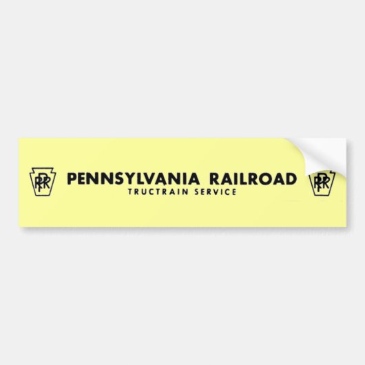 Pennsylvania Railroad TrucTrain Service Bumpersticker (Voorkant)