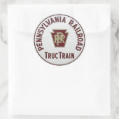 Pennsylvania Railroad TrucTrain Service Ronde Sticker (Tas)
