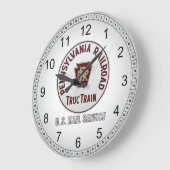 Pennsylvania Railroad TrucTrain Service Wall Clock Grote Klok (Hoek)
