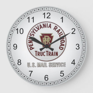 Pennsylvania Railroad TrucTrain Service Wall Clock Grote Klok