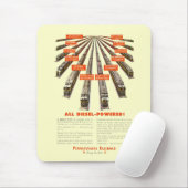 Pennsylvania Railways East-West Now all Diesel Muismat (Met muis)