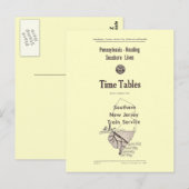 Pennsylvania Reading Seashore Lines 1957 Briefkaart (Voorkant / Achterkant)