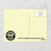 Pennsylvania Reading Seashore Lines 1957 Briefkaart (Achterkant)