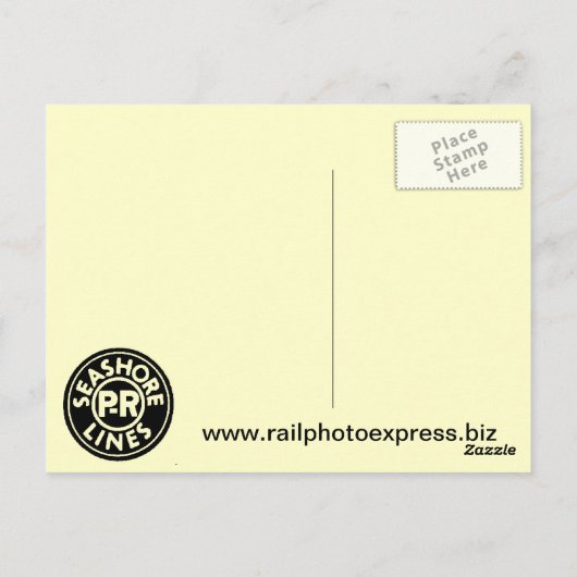 Pennsylvania Reading Seashore Lines 1957 Briefkaart (Achterkant)