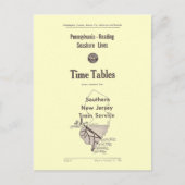 Pennsylvania Reading Seashore Lines 1957 Briefkaart (Voorkant)