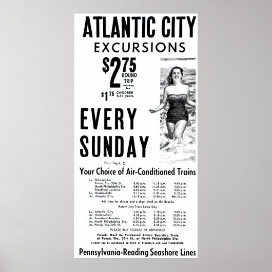 Pennsylvania-Reading Seashore Lines 1962 Poster (Voorkant)