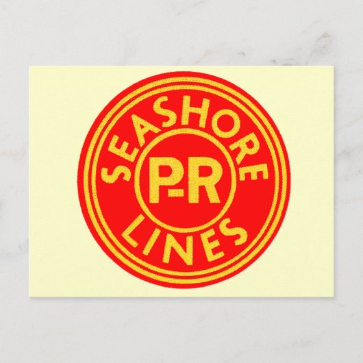 Pennsylvania Reading Seashore Lines Logo Briefkaar Briefkaart (Voorkant)