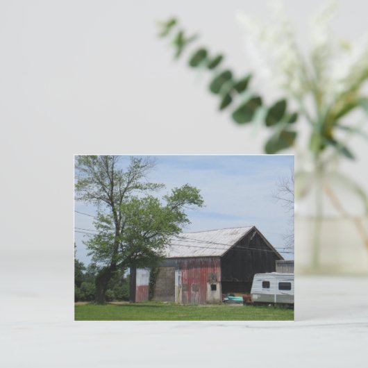 Pennsylvania Red Barn Briefkaart (Staand voorkant)