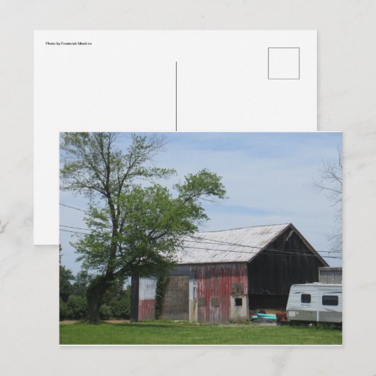 Pennsylvania Red Barn Briefkaart (Voorkant / Achterkant)
