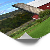 Pennsylvania Red Barn en Wind Turbines Poster (Hoek)