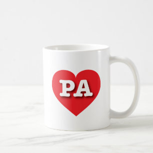 Pennsylvania Red Heart - Ik hou van PA Koffiemok