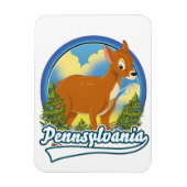 Pennsylvania Reislogo Magneet (Verticaal)