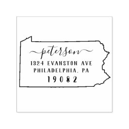 Pennsylvania Retouradresstempel Zelfinkt Zelfinktende Stempel