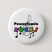 Pennsylvania Rocks Ronde Button 5,7 Cm (Voorkant)