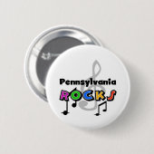 Pennsylvania Rocks Ronde Button 5,7 Cm (Voorkant /achterkant)