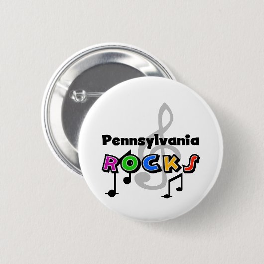 Pennsylvania Rocks Ronde Button 5,7 Cm (Voorkant /achterkant)