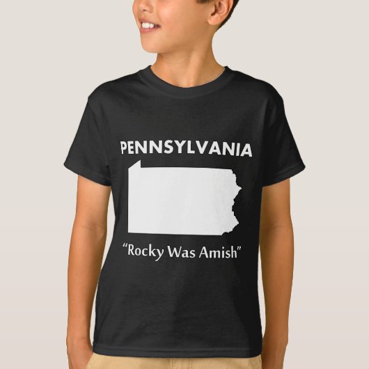 Pennsylvania - Rocky was Amish T-shirt (Voorkant)