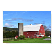 Pennsylvania Rode Schuur en Windturbines 12 x 8