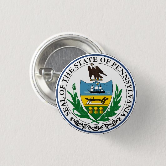 Pennsylvania Ronde Button 3,2 Cm (Voorkant /achterkant)