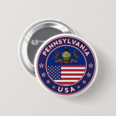 Pennsylvania Ronde Button 5,7 Cm (Voorkant /achterkant)