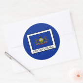 Pennsylvania Ronde Sticker (Envelop)