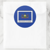 Pennsylvania Ronde Sticker (Tas)