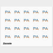 Pennsylvania Ronde Sticker (Vel)