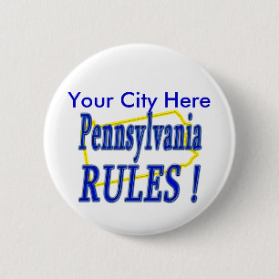 Pennsylvania Rules! Ronde Button 5,7 Cm