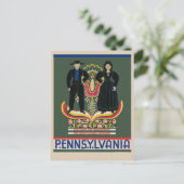 Pennsylvania Rural Amish Vintage Travel Briefkaart (Staand voorkant)