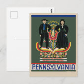 Pennsylvania Rural Amish Vintage Travel Briefkaart (Voorkant / Achterkant)