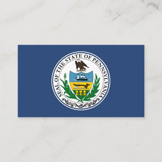 Pennsylvania Seal, zegel van Pennsylvania Visitekaartje (Voorkant)