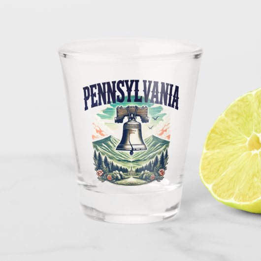 Pennsylvania Shot Glas (Voorkant)