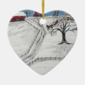 Pennsylvania Sleigh Ride Keramisch Ornament (Voorkant)