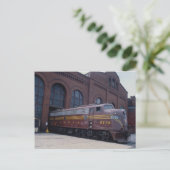 Pennsylvania spoorweg EMD E-8 gerestaureerd in 198 Briefkaart (Staand voorkant)