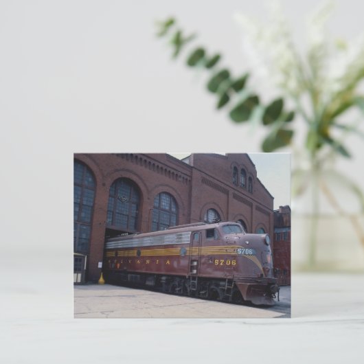 Pennsylvania spoorweg EMD E-8 gerestaureerd in 198 Briefkaart (Staand voorkant)