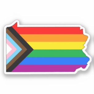 Pennsylvania Staats trots LGBTQ Voortgangs trots Sticker