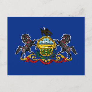 Pennsylvania Staatsvlag Briefkaart