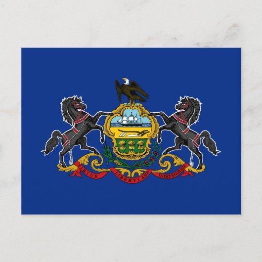 Pennsylvania Staatsvlag Briefkaart (Voorkant)