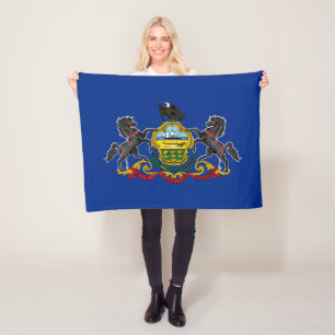 Pennsylvania Staatsvlag Fleece Deken