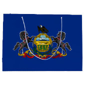 Pennsylvania Staatsvlag Groot Cadeauzakje (Achterkant)